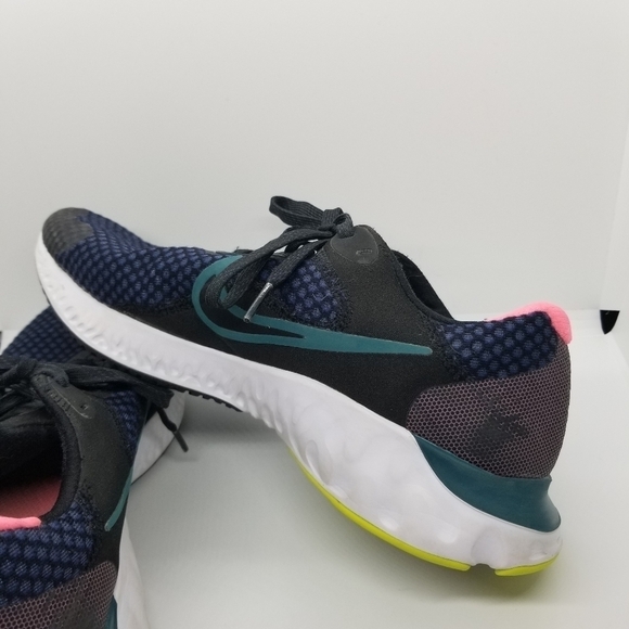 Nike Renew Run 2 CU3505-004 Black Blackened Blue Running Shoes US 9.5 - Picture 7 of 12